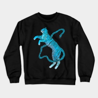 Big blue tiger cat Crewneck Sweatshirt